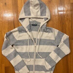 Striped zip up